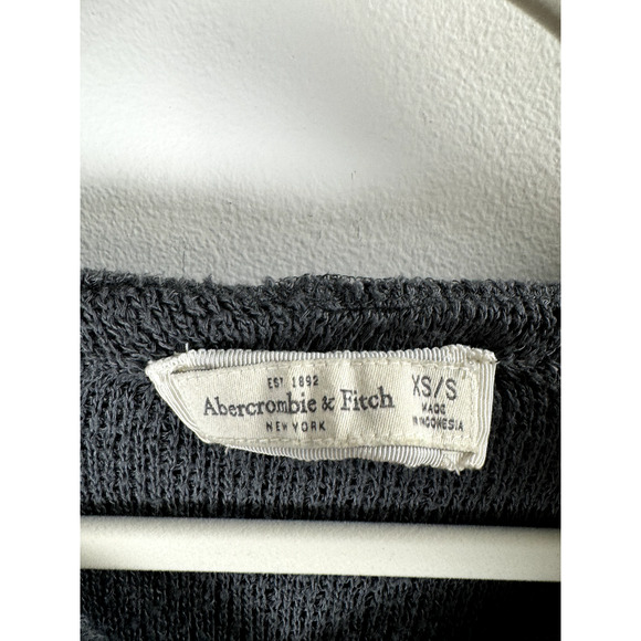 Abercrombie & Fitch Super Soft Net Knit Forest Fairy Grunge Whimsygoth Hoodie S - Picture 3 of 7